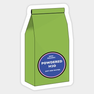 Powdered H2O Sticker